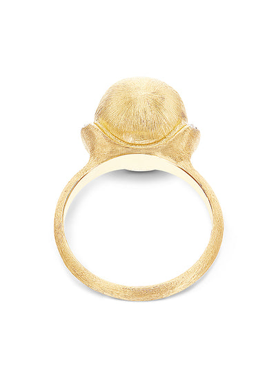 "élite" gold boule and diamonds ring (large) 