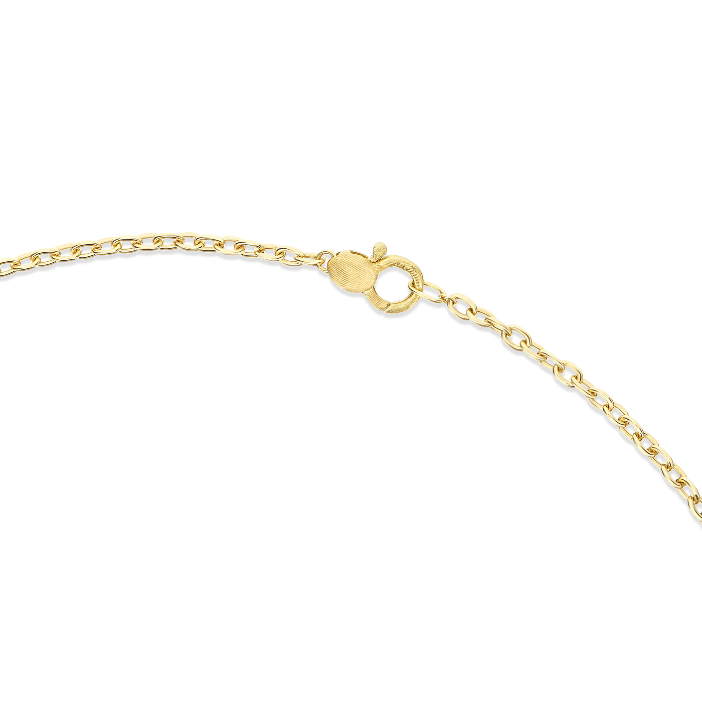 "Boules" chain necklace in hand-engraved gold (short)