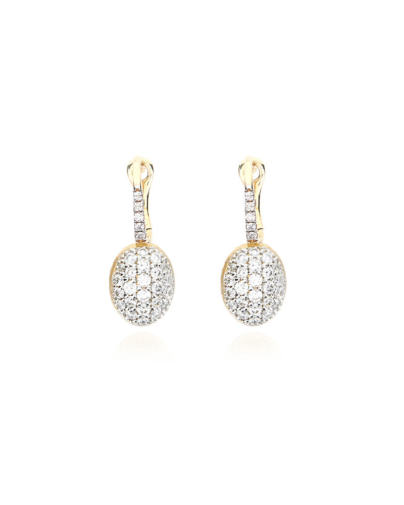 OHRRINGE "BABY CILIEGINE" MIT BOULES AUS GOLD UND DIAMANTEN